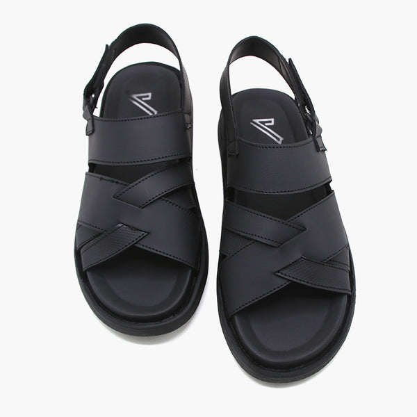 Men's Casual Sandal - Black, Men's Sandals, Chase Value, Chase Value