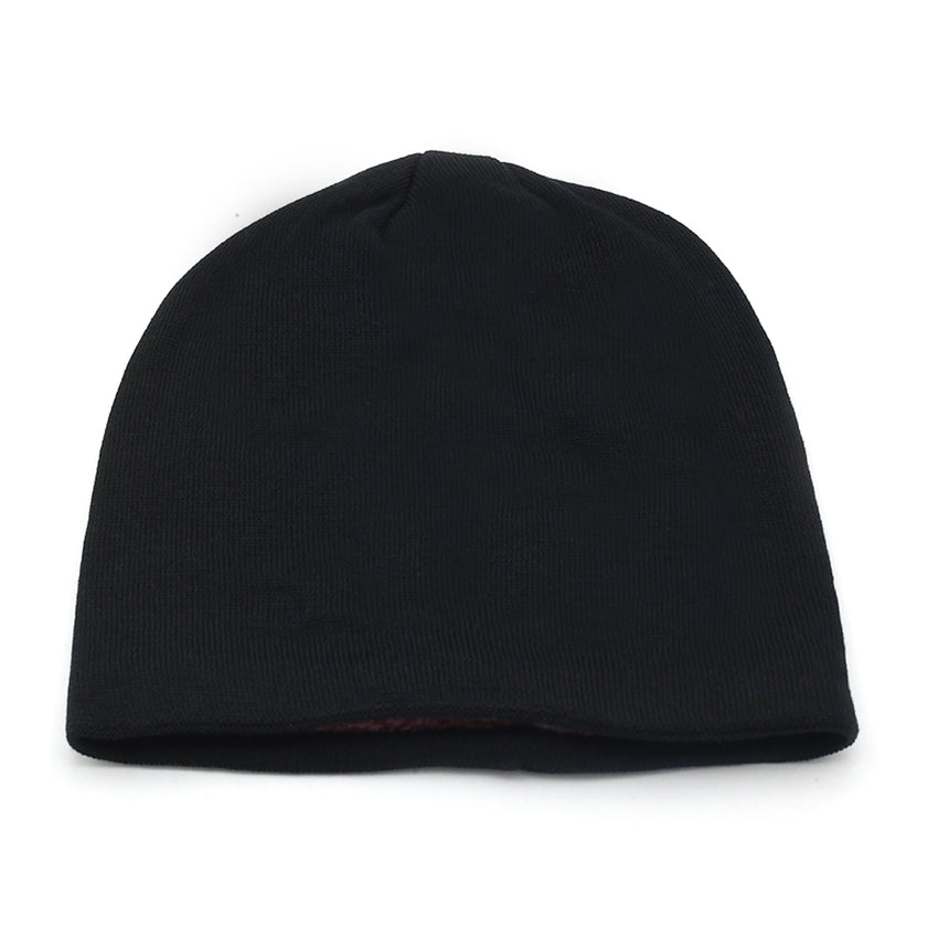 Men's Woolen Cap - Black