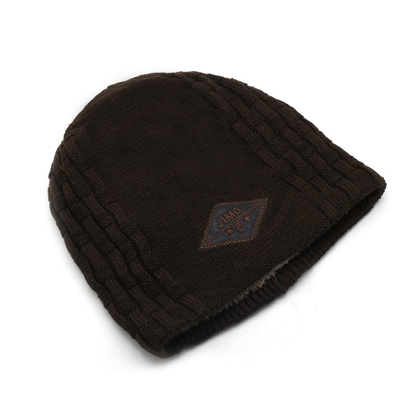 Men's Woolen Cap - Brown