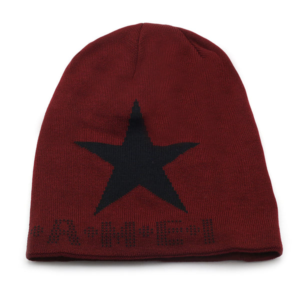 Men's Woolen Cap - Maroon