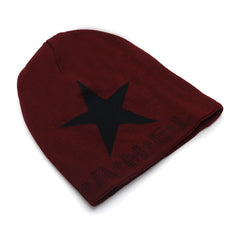 Men's Woolen Cap - Maroon