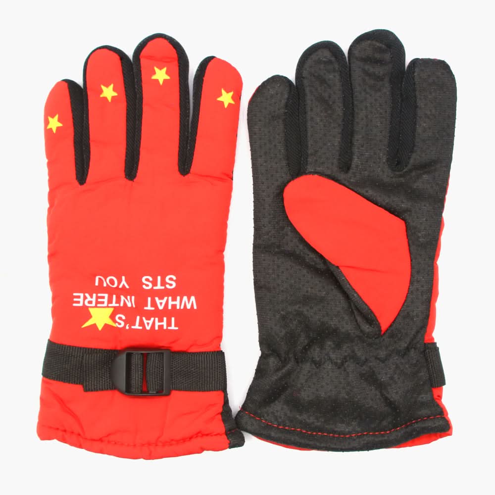 Boys Leather Gloves - Red, Boys Caps & Gloves, Chase Value, Chase Value