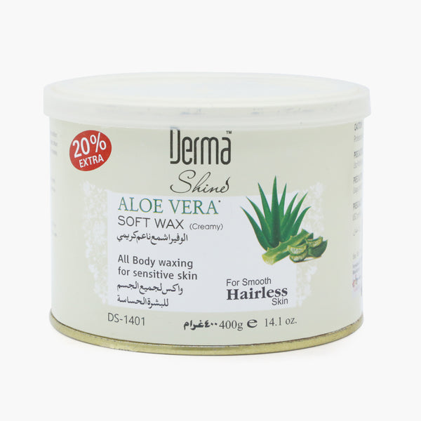 Derma Shine Aloe Vera Soft Wax Creamy For Smooth Hairless Skin - 400g, Hair Removal, Derma Shine, Chase Value