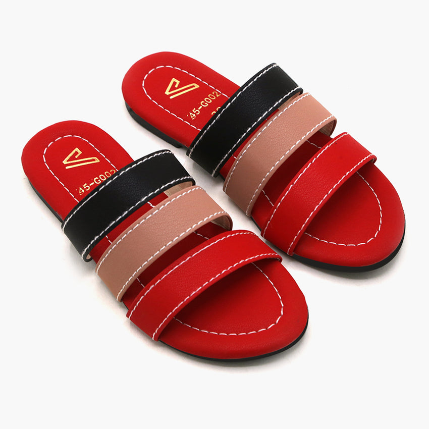 Girls Slipper - Red, Girls Slippers, Chase Value, Chase Value