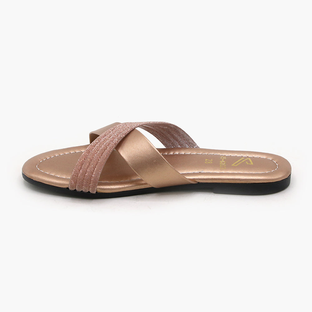 Girls Slipper - Peach, Girls Slippers, Chase Value, Chase Value