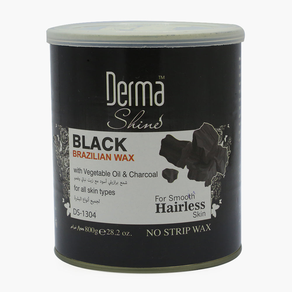 Derma Shine Black Brazilian Wax With Vegetable Oil & Charcoal 800g, Hair Removal, Derma Shine, Chase Value
