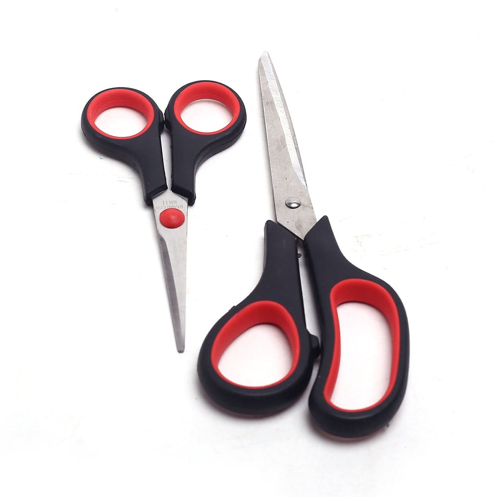 Kitchen Scissor Pack Of 2 - Black, Kitchen Tools, Chase Value, Chase Value