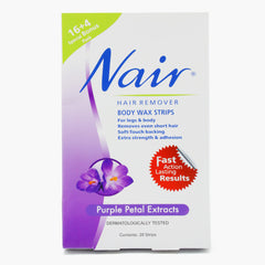 Nair Hair Remover Body Wax Strips - Purple Petal Extracts, Hair Removal, Nair, Chase Value