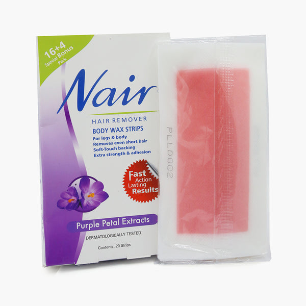 Nair Hair Remover Body Wax Strips - Purple Petal Extracts, Hair Removal, Nair, Chase Value