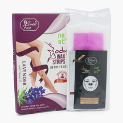 Sweet Face Body Wax Strips Lavender For All Skin, Hair Removal, Sweet Face, Chase Value
