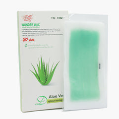 Lubnas Wonder Aloe Vera Depilatory Waxing Strips - 20Pcs, Hair Removal, Lubnas, Chase Value