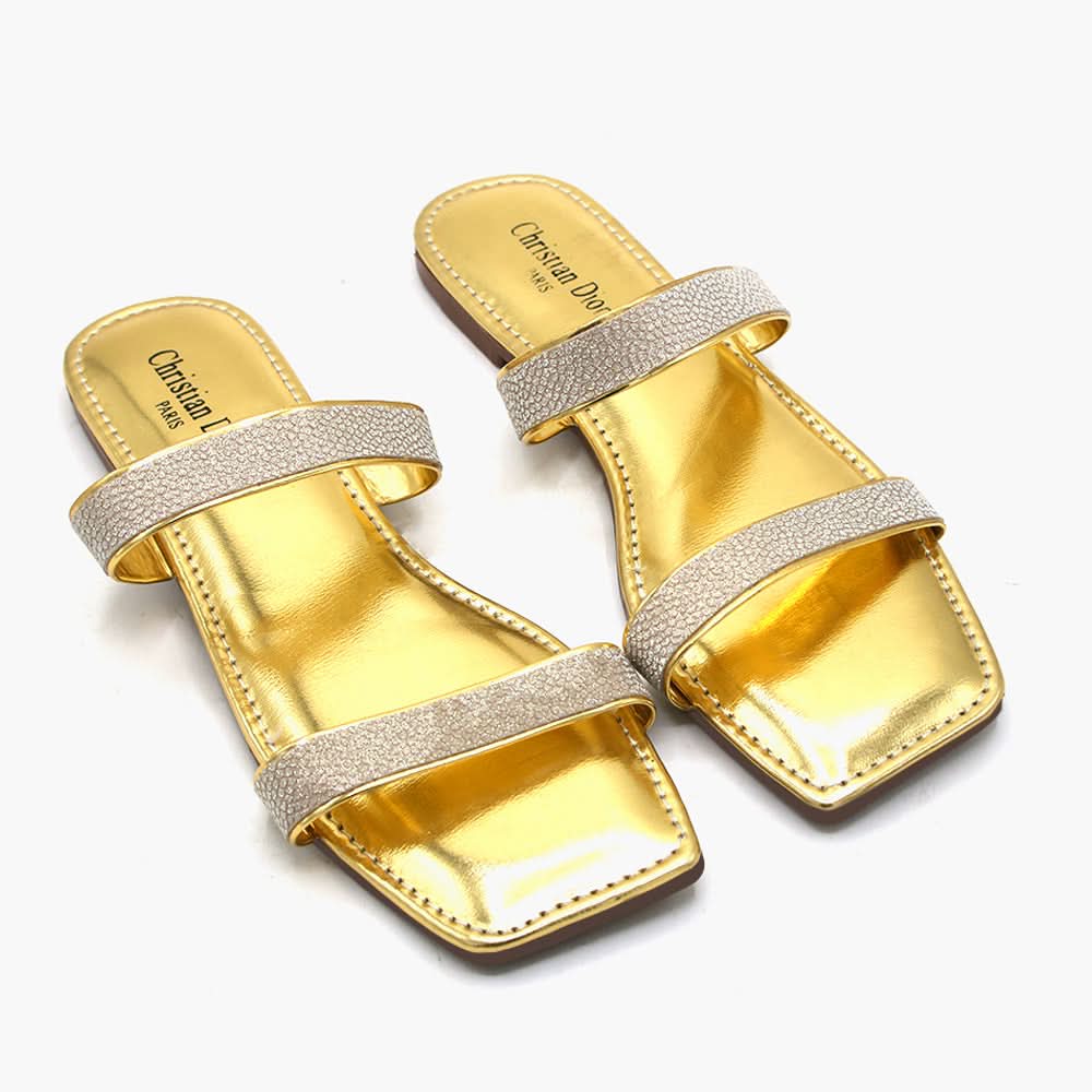 Women's Slipper - Golden, Women Slippers, Chase Value, Chase Value