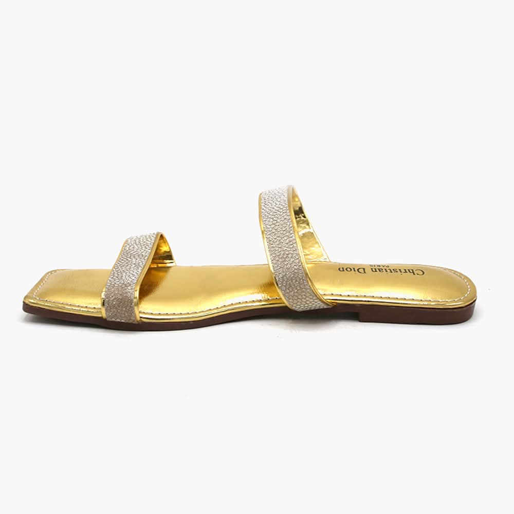 Women's Slipper - Golden, Women Slippers, Chase Value, Chase Value
