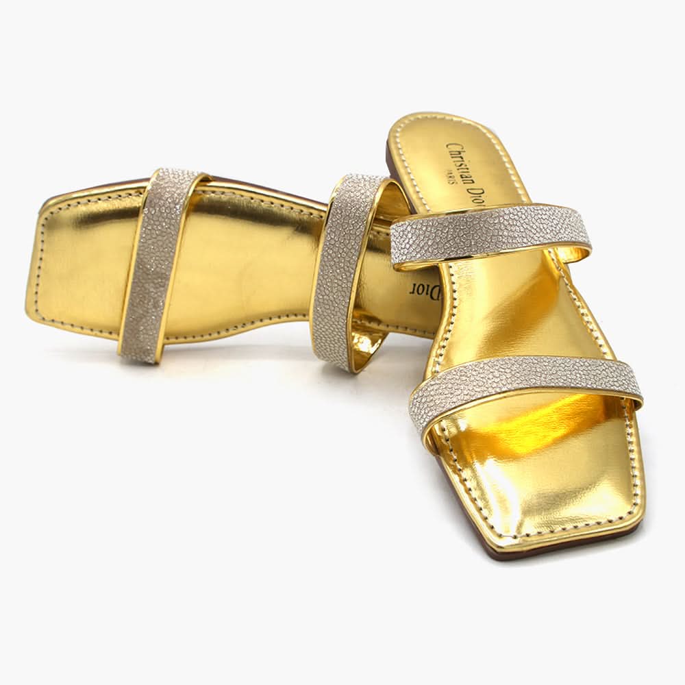 Women's Slipper - Golden, Women Slippers, Chase Value, Chase Value