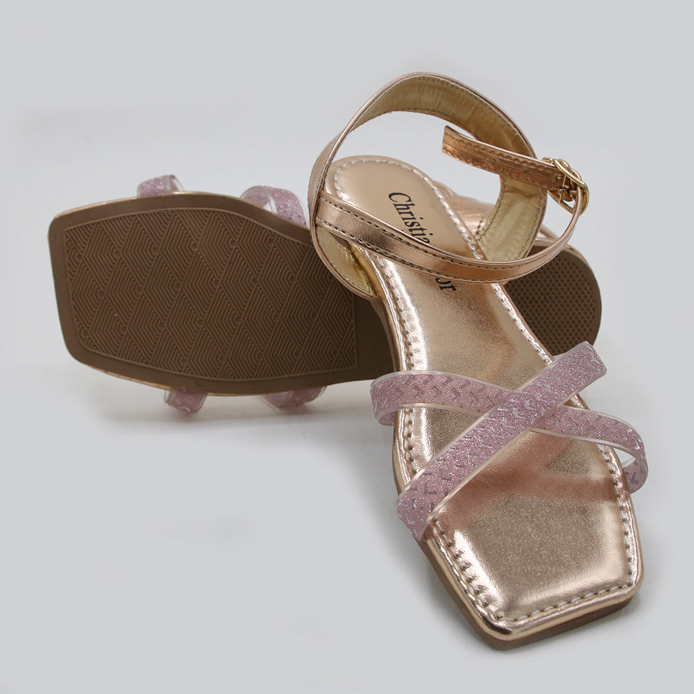 Girls Sandal - Peach, Girls Sandals, Chase Value, Chase Value