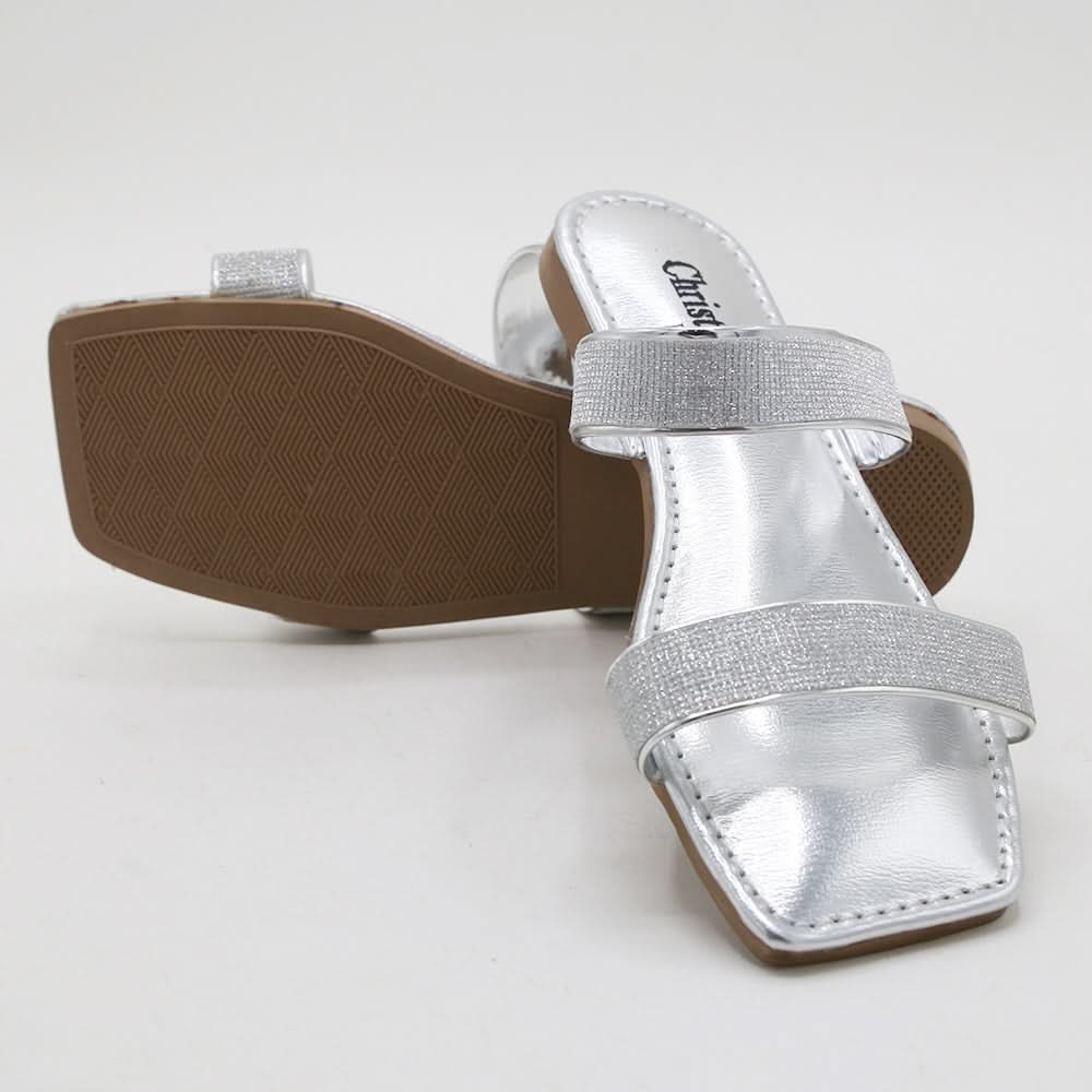 Girls Slipper - Silver, Girls Slippers, Chase Value, Chase Value