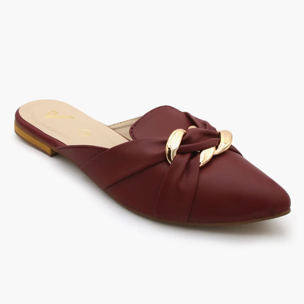 Women's Banto Slipper - Maroon, Women Slippers, Chase Value, Chase Value