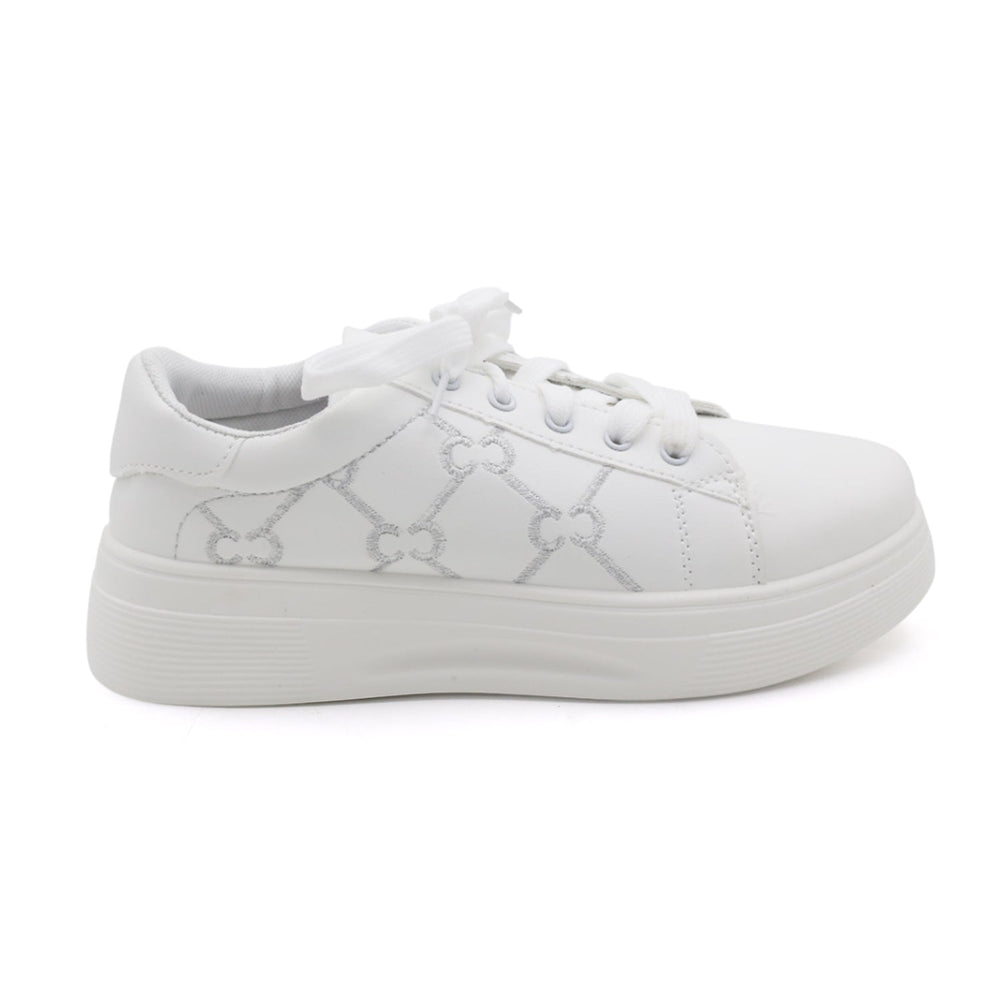Women's Sneakers  - White, Women Casual & Sports Shoes, Chase Value, Chase Value
