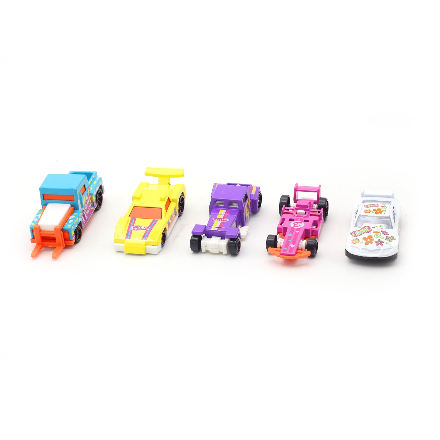 Fun & Durable Vehicle Collection for Kids Pack of 4 - Multi Color, Non-Remote Control, Chase Value, Chase Value