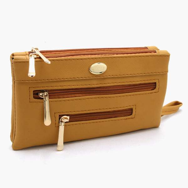 Women's Clutch - Mustard, Women Clutches, Chase Value, Chase Value