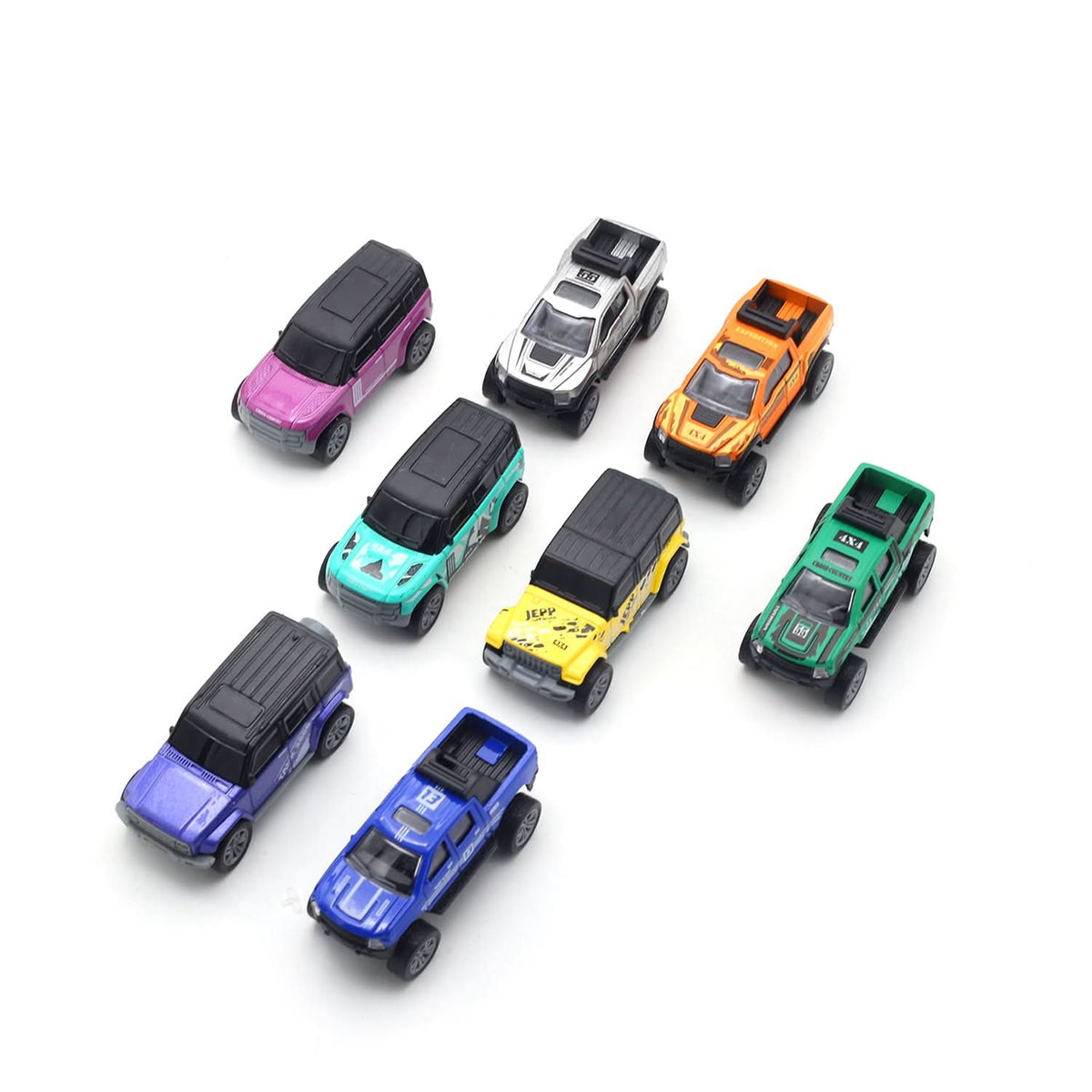 Car Toy Set – Fun & Durable Vehicle Collection for Kids - Multi Color, Non-Remote Control, Chase Value, Chase Value