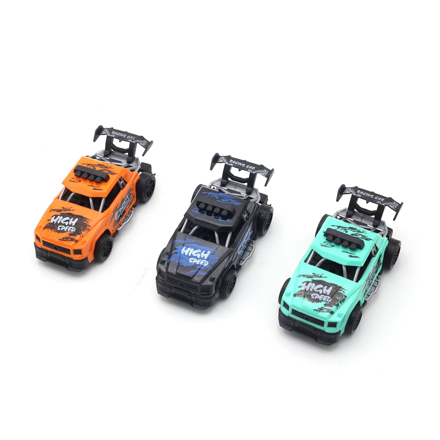 Car Toy Set - Vehicle Collection for Kids Pack of 3 - Multi Color, Non-Remote Control, Chase Value, Chase Value