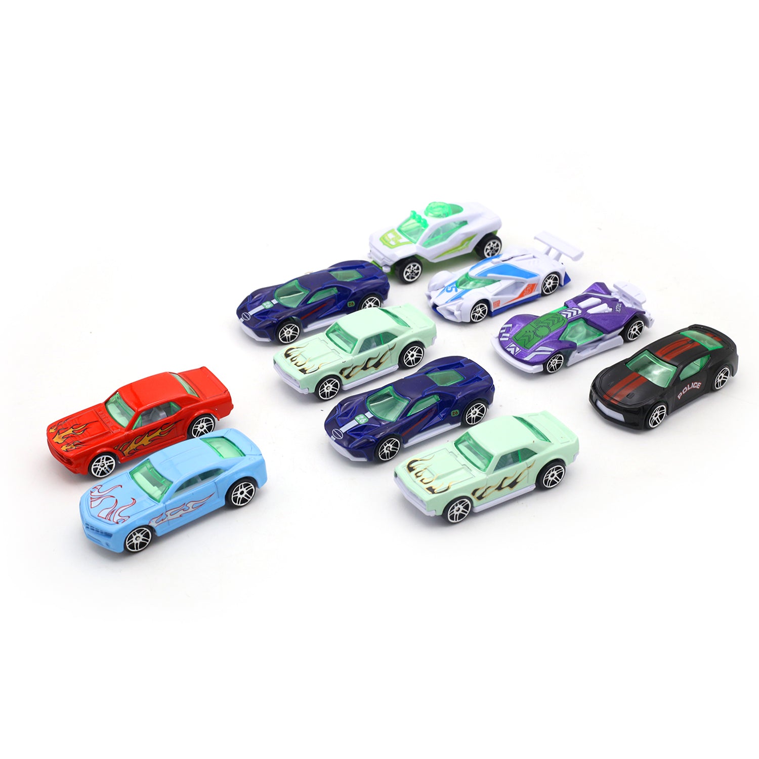 Car Toy Set – Fun & Durable Vehicle Collection for Kids - Multi Color, Non-Remote Control, Chase Value, Chase Value