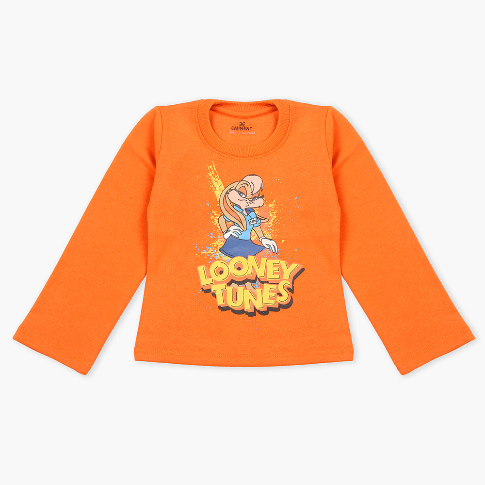 Eminent Girls Full Sleeves T-Shirt - Orange, Girls T-Shirts, Eminent, Chase Value