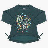 Eminent Girls Full Sleeves T-Shirt - Dark Green, Girls T-Shirts, Eminent, Chase Value