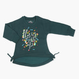 Eminent Girls Full Sleeves T-Shirt - Dark Green, Girls T-Shirts, Eminent, Chase Value