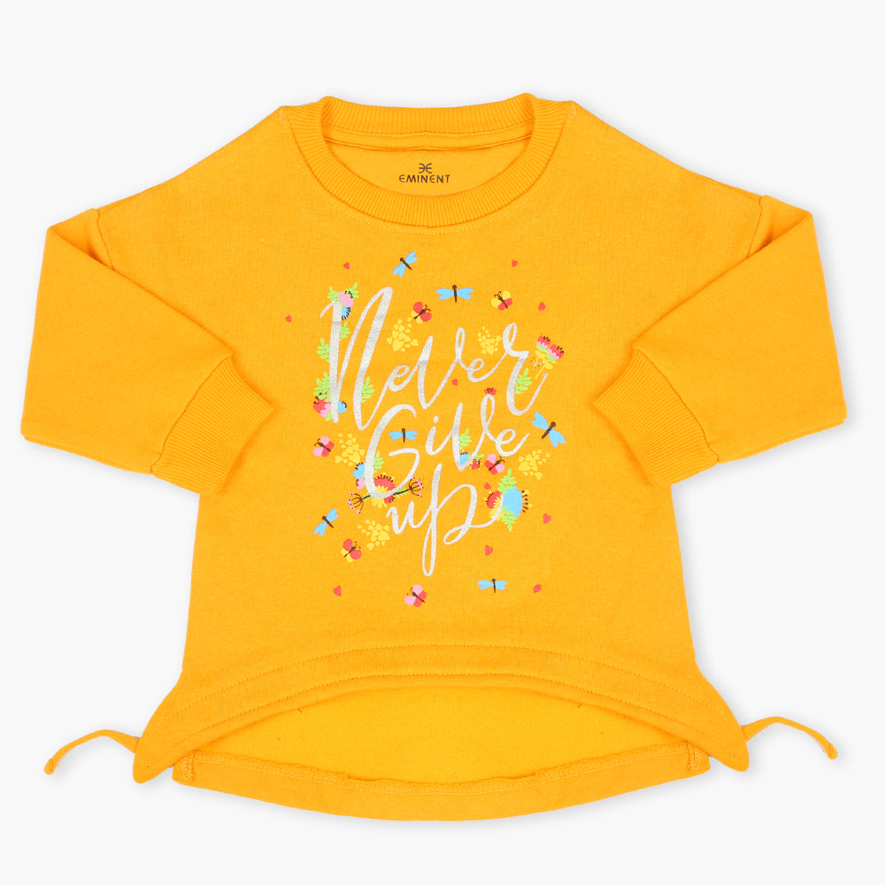 Eminent Girls Full Sleeves T-Shirt - Mustard, Girls T-Shirts, Eminent, Chase Value