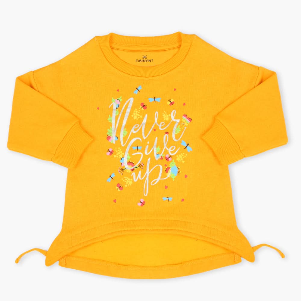 Eminent Girls Full Sleeves T-Shirt - Mustard, Girls T-Shirts, Eminent, Chase Value