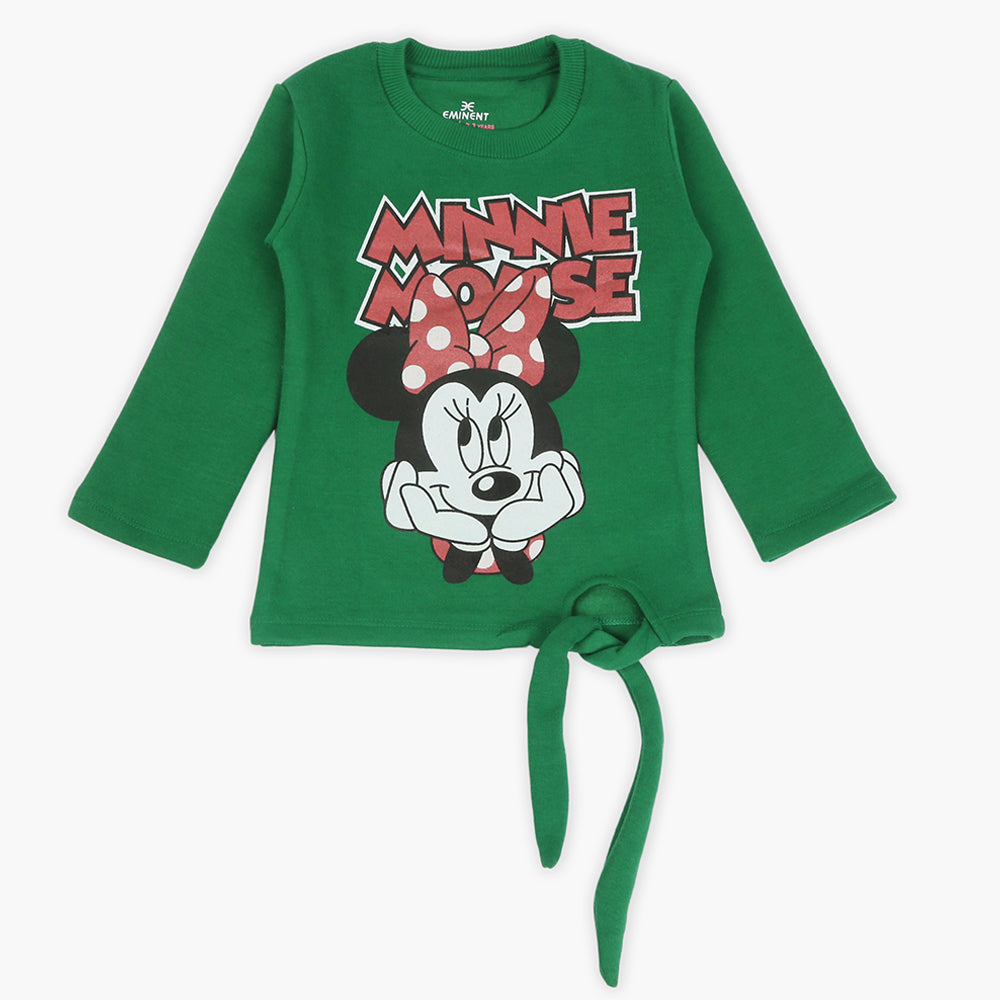 Eminent Girls Full Sleeves T-Shirt - Green, Girls T-Shirts, Eminent, Chase Value