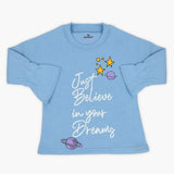 Eminent Girls Full Sleeves T-Shirt - Light Blue, Girls T-Shirts, Eminent, Chase Value