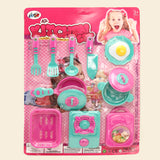 Kitchen Set - Green & Pink, Kids Cosmetic & Kitchen Sets, Chase Value, Chase Value
