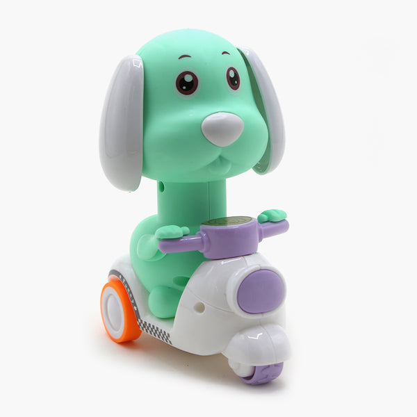 Motorcycle Puppy Counter Toy - Cyan