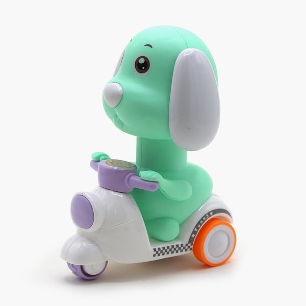 Motorcycle Puppy Counter Toy - Cyan