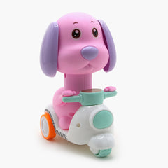 Motorcycle Puppy Toy - Pink, Non-Remote Control, Chase Value, Chase Value