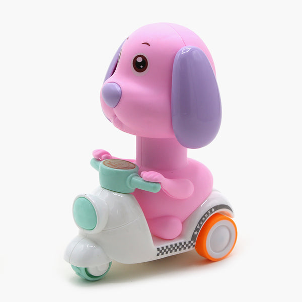 Motorcycle Puppy Toy - Pink