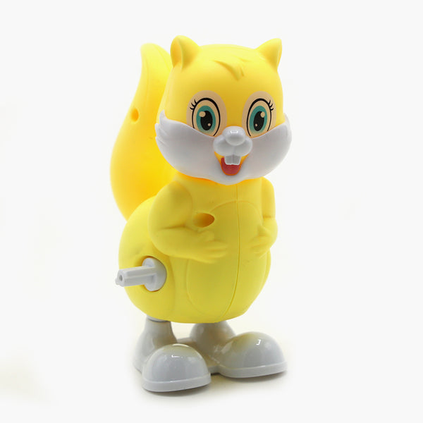 Jumping Squirrel Toy - Yellow