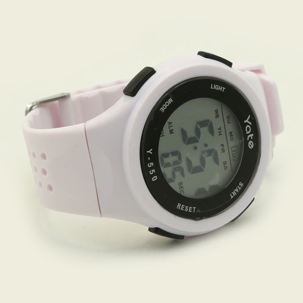Boys Digital Sports Watch - White, Boys Watches, Chase Value, Chase Value