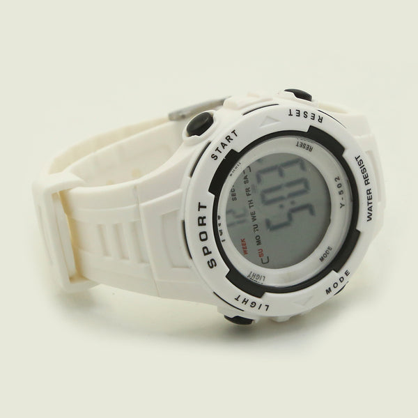 Boys Digital Sports Watch - Off White, Boys Watches, Chase Value, Chase Value