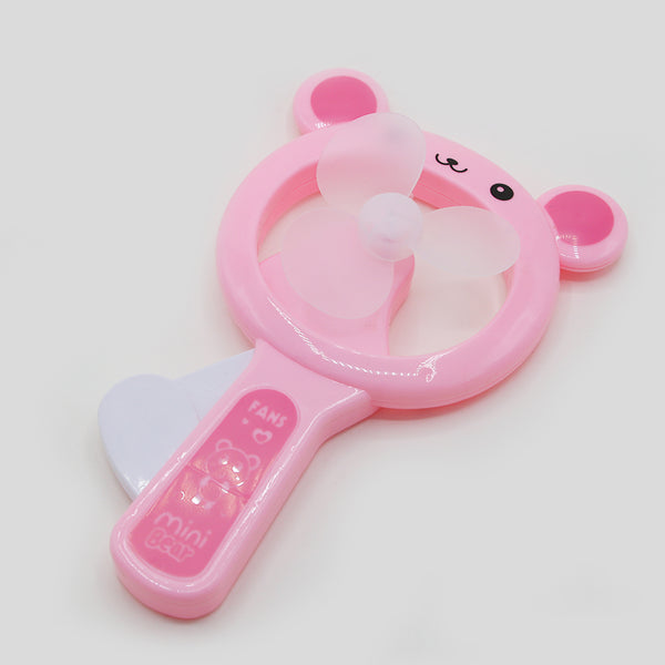 Kid's Hand Press Fan - Pink