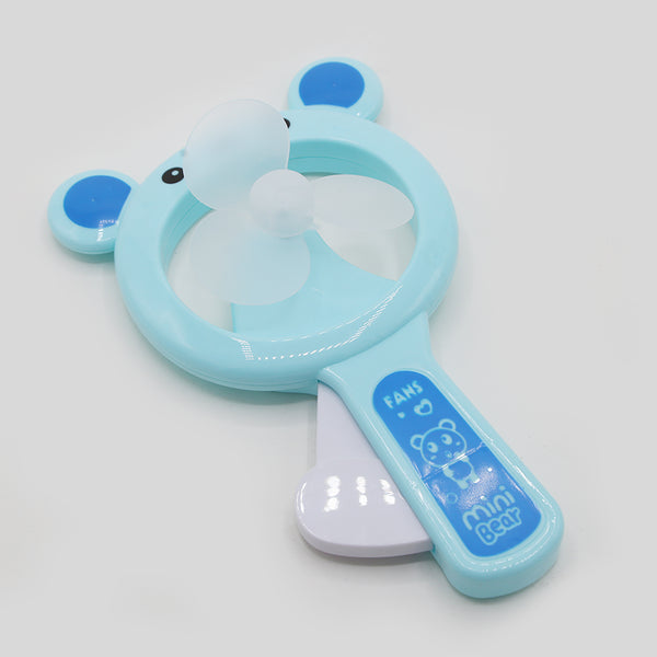 Kid's Hand Press Fan - Cyan