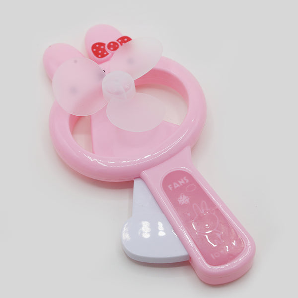 Rabbit hand Pressed Fan Toy - Pink