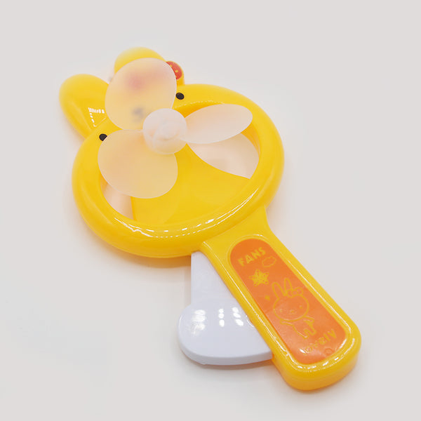 Rabbit hand Pressed Fan Toy - Yellow