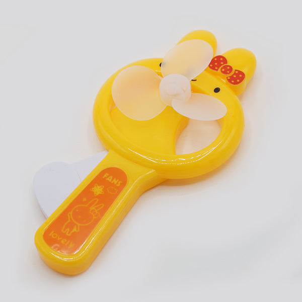 Rabbit hand Pressed Fan Toy - Yellow