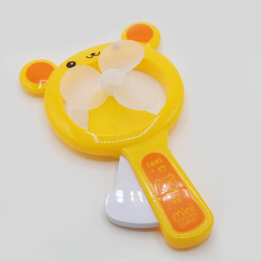 Kid's Hand Press Fan - Yellow, Newborn Rattles & Toys, Chase Value, Chase Value