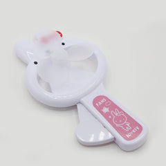 Rabbit hand Pressed Fan Toy - White, Newborn Rattles & Toys, Chase Value, Chase Value