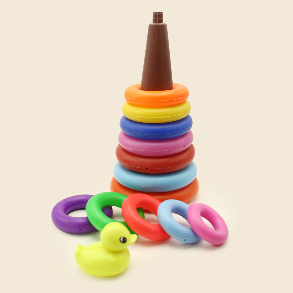 Ring Tower Large - Multi Color, Kids Blocks & Building Toys, Chase Value, Chase Value